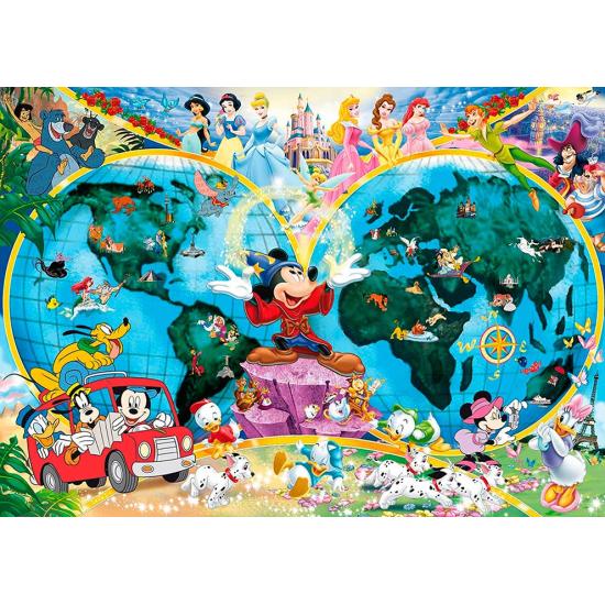 Puzzle Ravensburger Disney World Map 1000 Peças