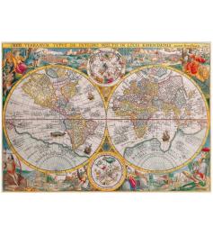 Puzzle de mapa do mundo histórico Ravensburger 1500 peças