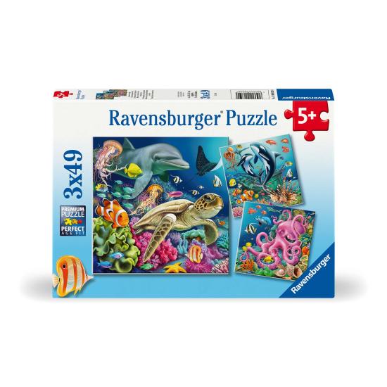 Puzzle Ravensburger Maravilhas Subaquáticas de 3x49 peças