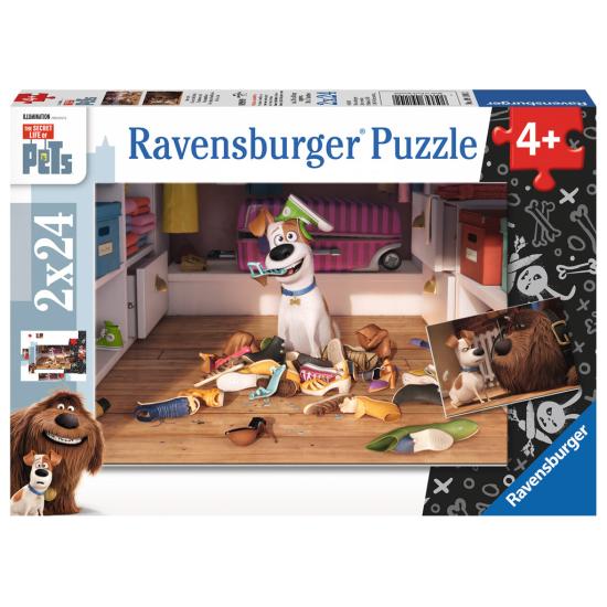 Puzzle Ravensburger Pets, finalmente sozinho 2 x 24 peças