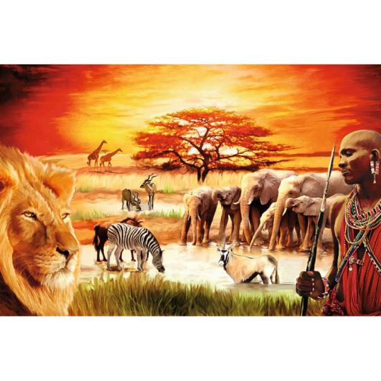 Puzzle Ravensburger Massai no Savannah de 3000 Peças