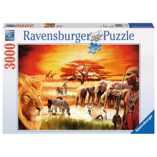 Puzzle Ravensburger Massai no Savannah de 3000 Peças
