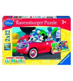Puzzle Ravensburger Mickey and Company 2x12 peças