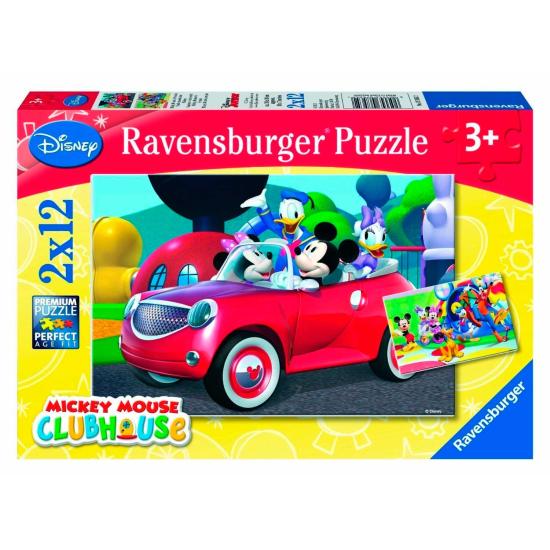 Puzzle Ravensburger Mickey and Company 2x12 peças Puzzle Ravensburger Mickey and Company 2x12 peças