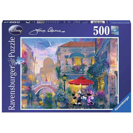 Puzzle Ravensburger Mickey e Minnie em Veneza 500 peças