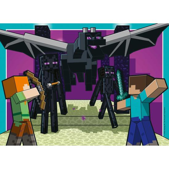 Puzzle Ravensburger Minecraft de 4 x 100 Peças