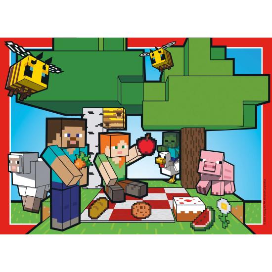 Puzzle Ravensburger Minecraft de 4 x 100 Peças