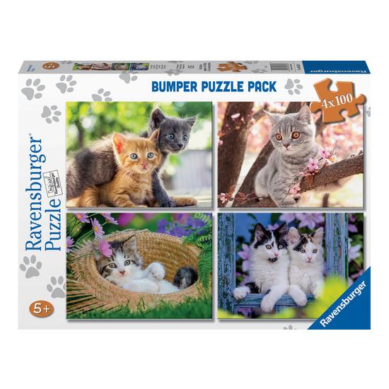 Puzzle Ravensburger Gatinhos de 4 x 100 peças