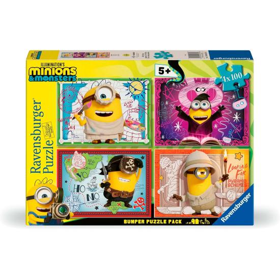 Puzzle Ravensburger Minions III de 4 x 100 Peças