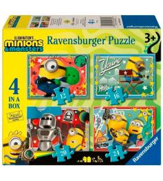 Puzzle Ravensburger Minions III Progressivo de 12+16+20+24 Pç
