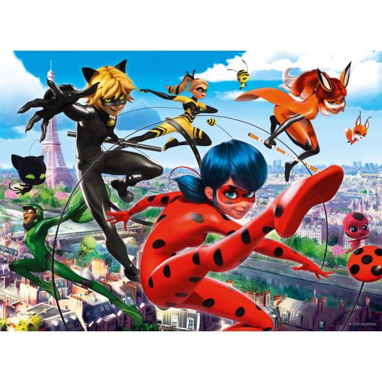 Ravensburger Miraculous Lady Bug XXL Puzzle 200 peças Ravensburger Miraculous Lady Bug XXL Puzzle 200 peças