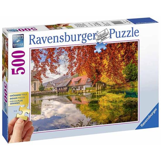 Moinho de vento Ravensburger Lake Blauptof 500 peças XXL