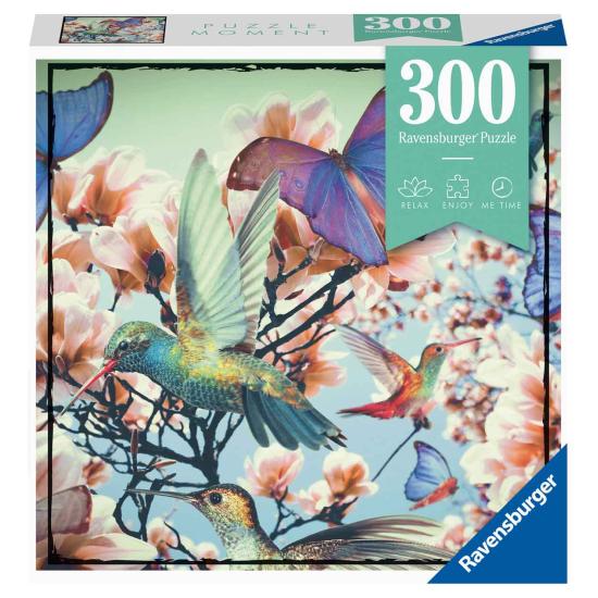 Puzzle Ravensburger Moment Beija-flor e Borboleta 300 peç