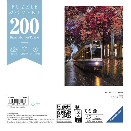 Puzzle Ravensburger Moment Zürich 200 Peças
