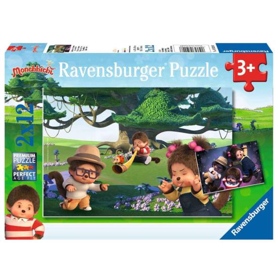 Puzzle Ravensburger Monchhichi Play and Dream 2x12 Pcs