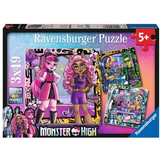 Puzzle Ravensburger Monster High de 3x49 Peças