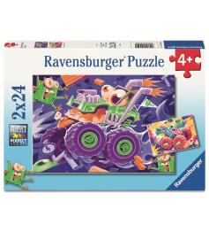 Puzzle Ravensburger Monster Trucks de 2x24 Peças