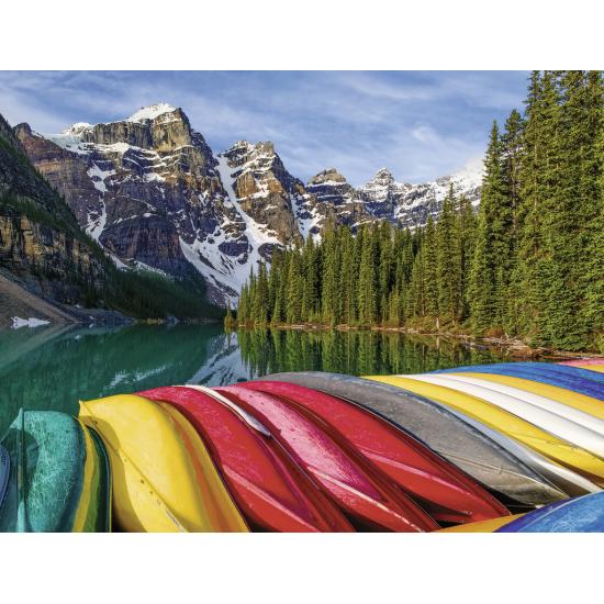 Puzzle de montanha e canoa Ravensburger 2000 peças