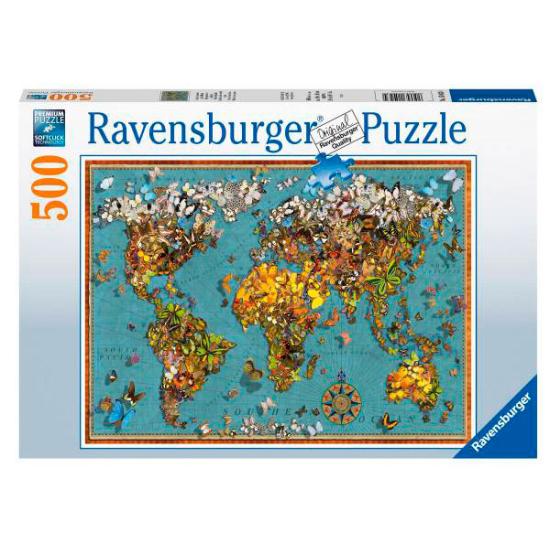 Puzzle Ravensburger World of Butterflies 500 peças