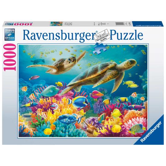 Puzzle Ravensburger Mundo Subaquático Azul de 1000 peças
