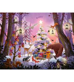 Puzzle Ravensburger Natal na Floresta 2000 peças