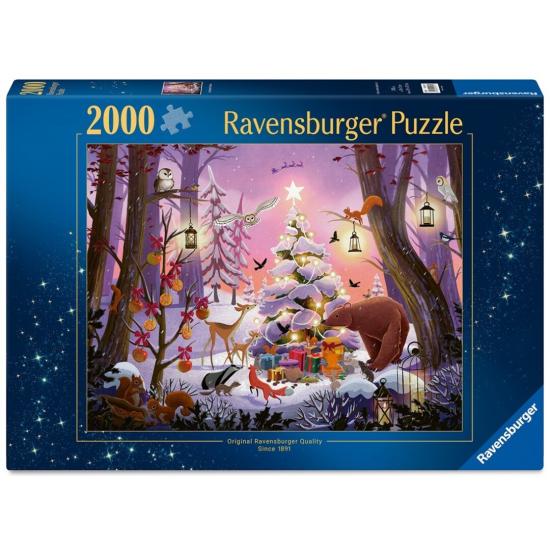 Puzzle Ravensburger Natal na Floresta 2000 peças