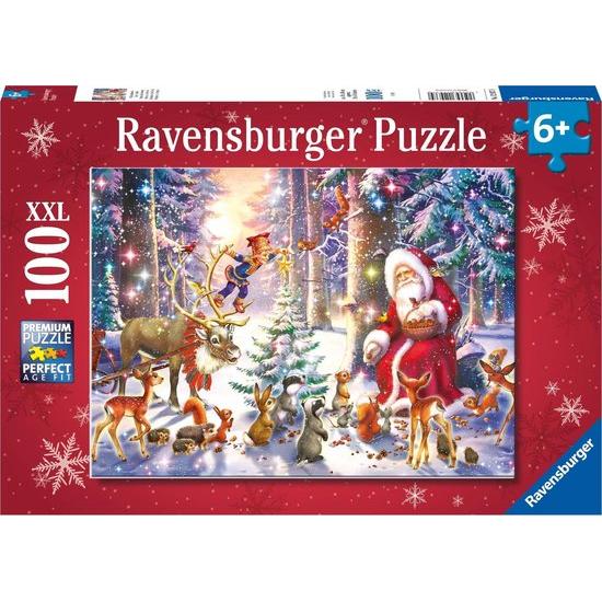 Puzzle Ravensburger Christmas in the Woods XXL 100 peças