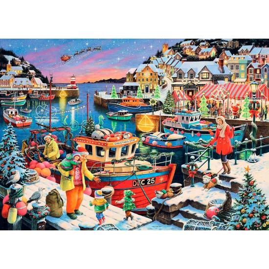 Puzzle de Natal família Ravensburger 1000 peças
