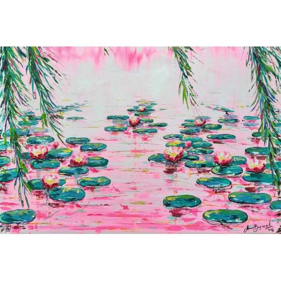 Puzzle Ravensburger Nenúfares cor-de-rosa de 4000 Peças Puzzle Ravensburger Nenúfares cor-de-rosa de 4000 Peças