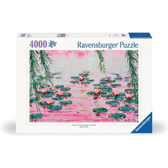 Puzzle Ravensburger Nenúfares cor-de-rosa de 4000 Peças Puzzle Ravensburger Nenúfares cor-de-rosa de 4000 Peças