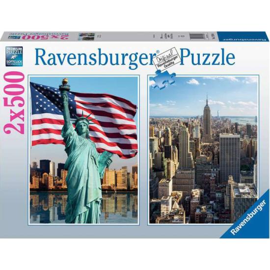 Puzzle Ravensburger Nova York de 2x500 peças