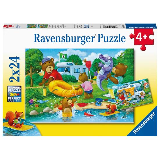 Puzzle Ravensburger Camping Bears 2x24 Peças