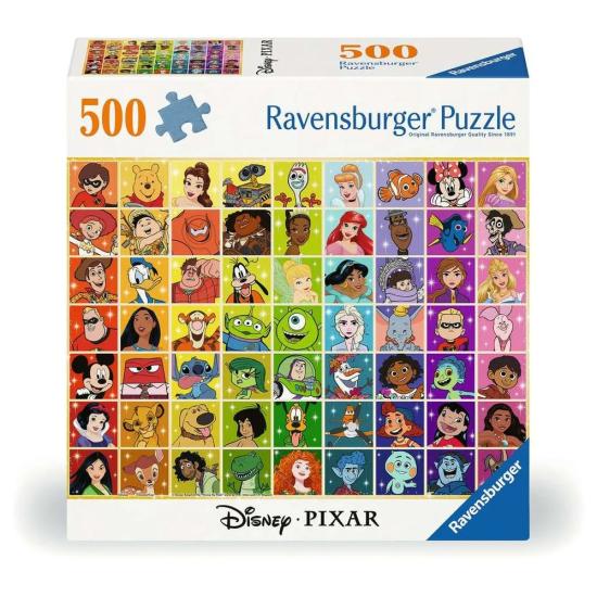 Puzzle Ravensburger Paleta De Cores Da Disney E Pixar 500 Peças