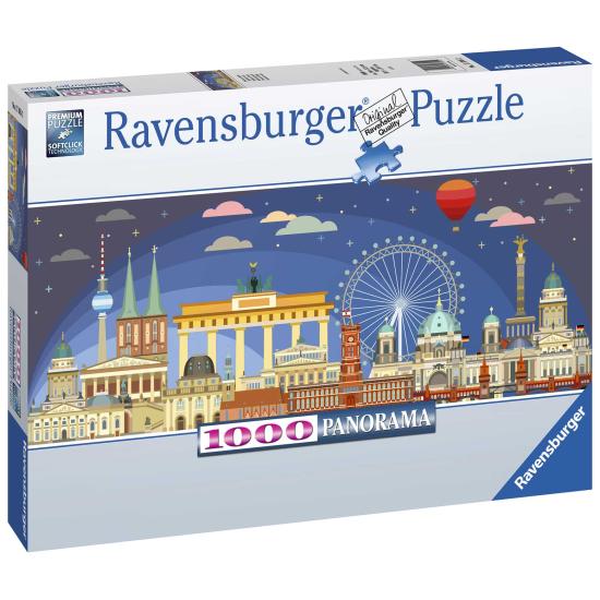 Puzzle Ravensburger Panorama Berlim à Noite de 1000 Peças