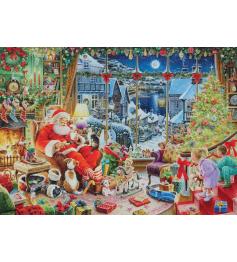 Puzzle Ravensburger Papai Noel Tira Uma Folga de 1000 peças