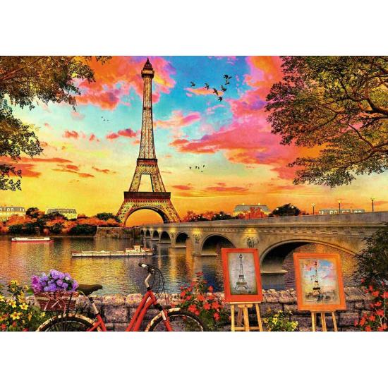 Puzzle Ravensburger As margens do Sena, Paris 1000 peças