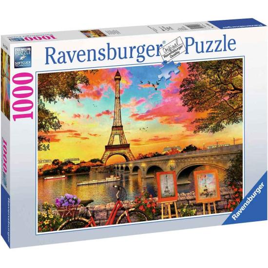 Puzzle Ravensburger As margens do Sena, Paris 1000 peças