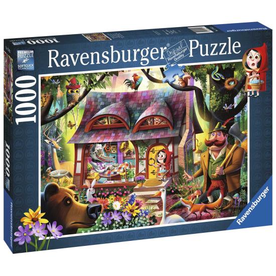 Puzzle Ravensburger Entra, Chapeuzinho Vermelho de 1000 Peças Puzzle Ravensburger Entra, Chapeuzinho Vermelho de 1000 Peças