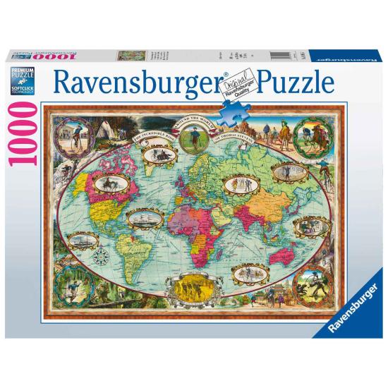 Puzzle Ravensburger Passeio de bicicleta pela história de 1000