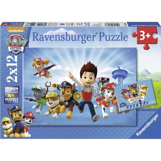 Patrulha Canina Ravensburger Puzzle 2x12 Peças