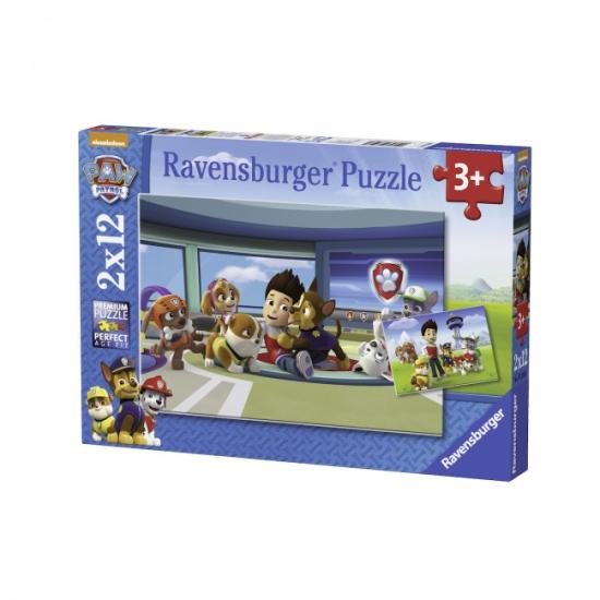 Patrulha Canina Ravensburger Puzzle 2x12 Peças Patrulha Canina Ravensburger Puzzle 2x12 Peças