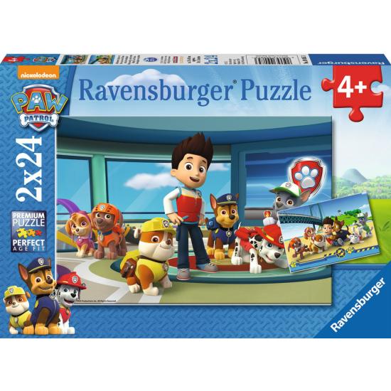 Patrulha Canina Ravensburger Puzzle 2x24 Peças
