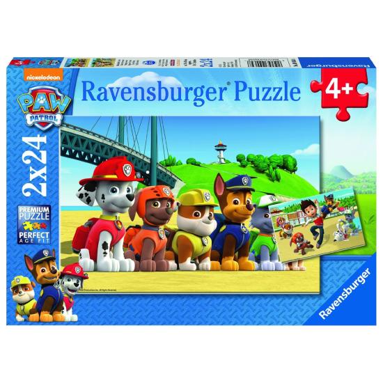 Patrulha Canina Ravensburger Puzzle 2x24 Peças Patrulha Canina Ravensburger Puzzle 2x24 Peças