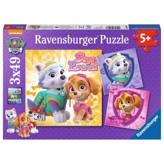 Puzzle Patrulha Canina Ravensburger, Filhotes 3 x 49 Peças