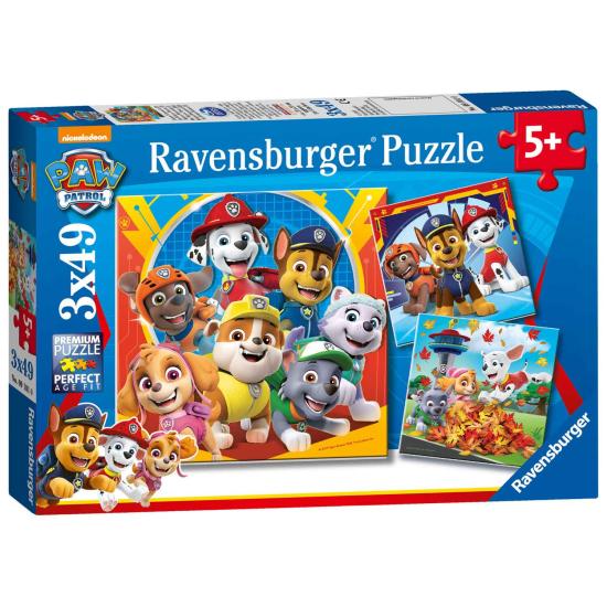 Puzzle Patrulha Canina Ravensburger 3x49 peças Puzzle Patrulha Canina Ravensburger 3x49 peças