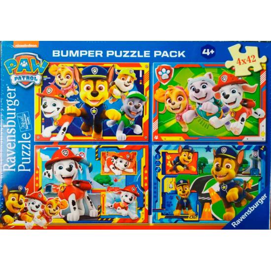Puzzle Patrulha Canina Ravensburger 4x42 peças