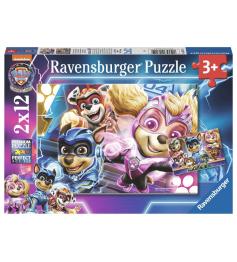 Puzzle Ravensburger Paw Patrol Mighty Movie 2x12 peças