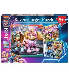 Puzzle Ravensburger Paw Patrol Mighty Movie 3x49 Peças