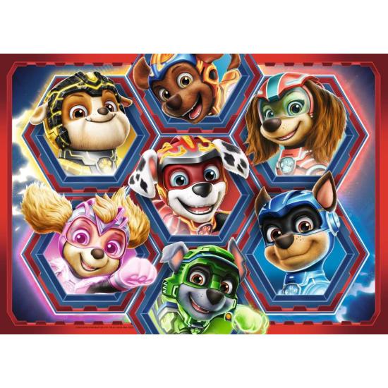Puzzle Ravensburger Paw Patrol Mighty Movie de 4x42 peças