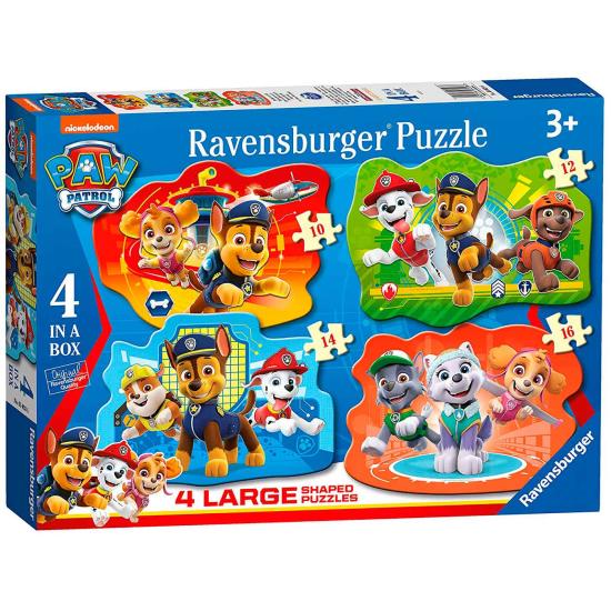 Puzzle progressivo Ravensburger Paw Patrol 10+12+14+16 Pz